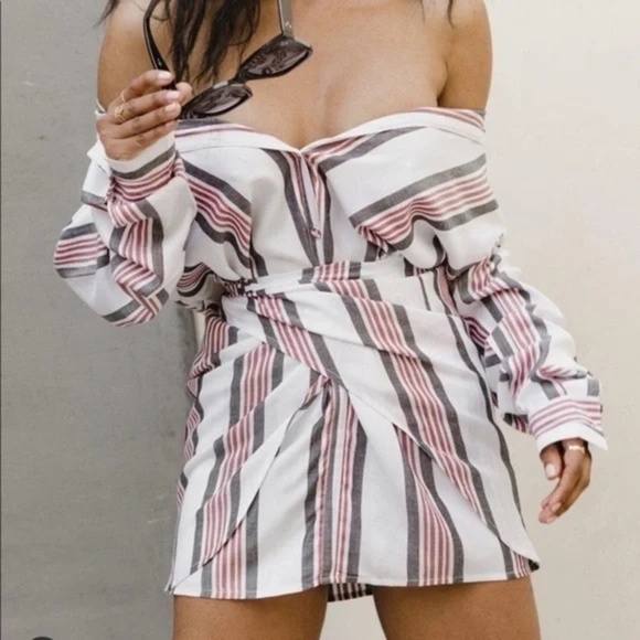 L’ACADEMIE Cloudline Dress in Wide Stripe - Picture 4 of 9